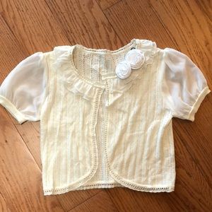 White Short Cardigan